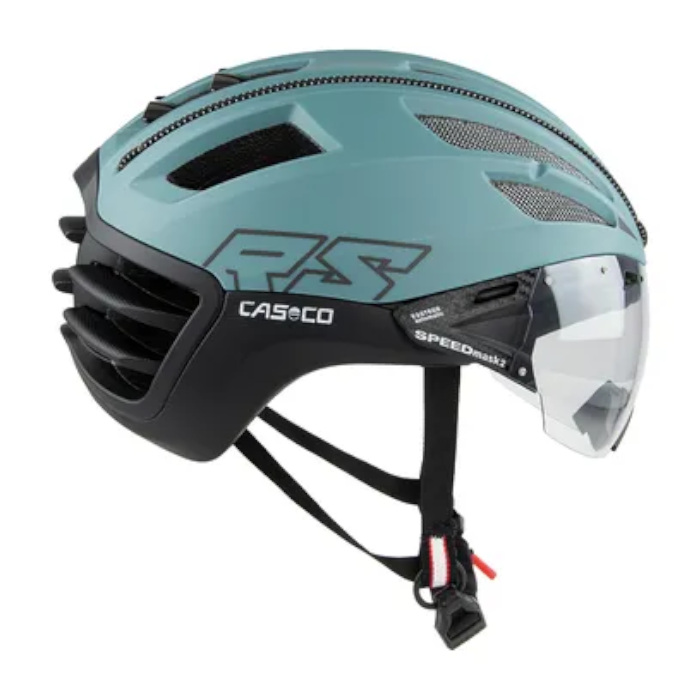 Шлем для велосипеда CASCO SPEEDairo 2 (с визором) (зеленый)