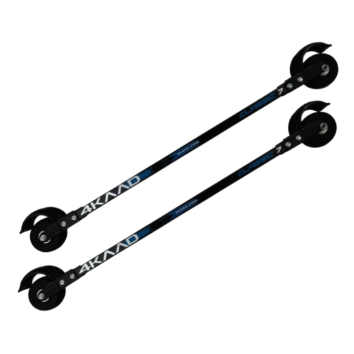 Лыжероллеры 4KAAD Классические 7 Pro (42/med/slow/710мм) (голубой)