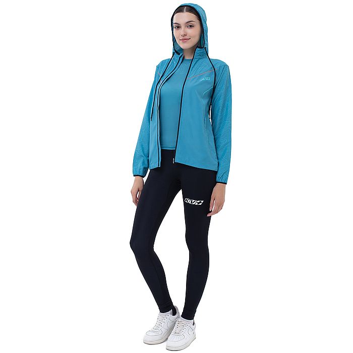 Ветровка для бега женская KV+ Breeze Wave (синий)