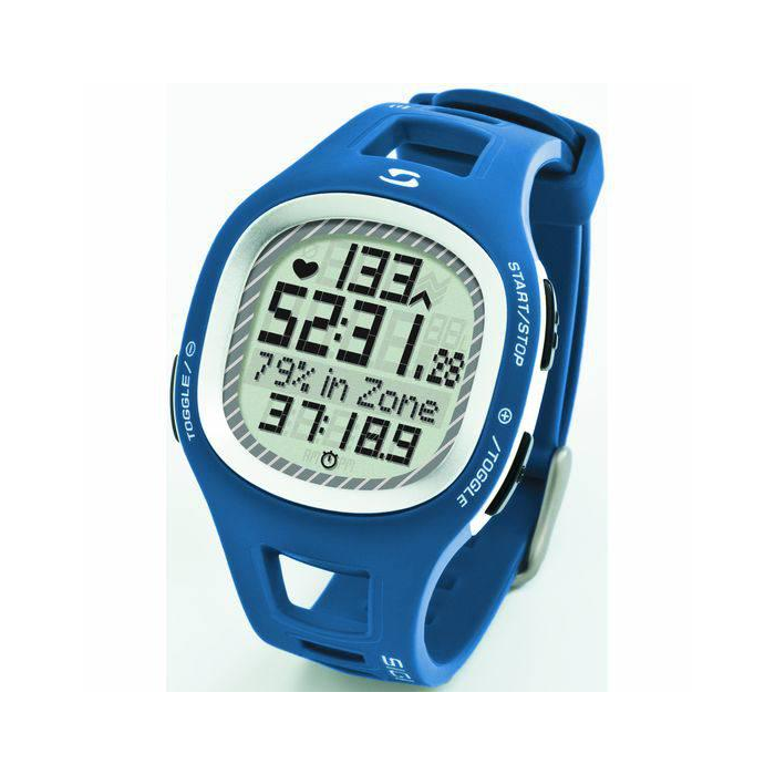 Часы спортивные SIGMA PC-10.11 (10 функций, пульсометр, тренер, таймер, калории) (21012) (голубой)