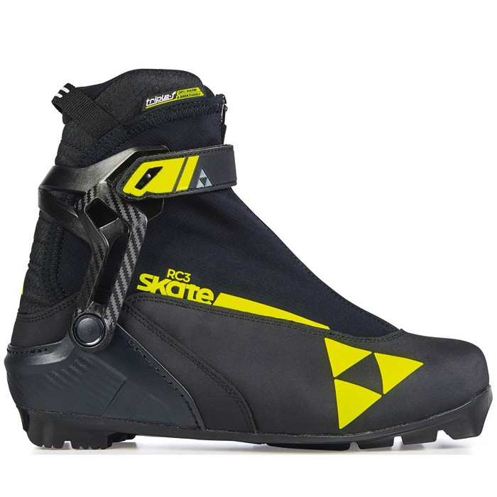 Лыжные ботинки FISCHER NNN RC3 Skate (S15621) (черный/желтый)