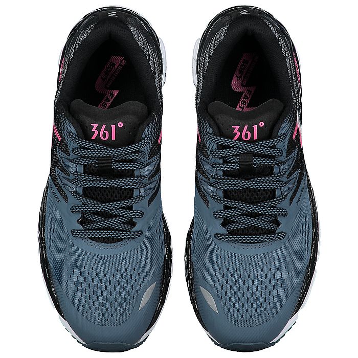 Кроссовки беговые 361° Nemesis (W) (серый/черный)