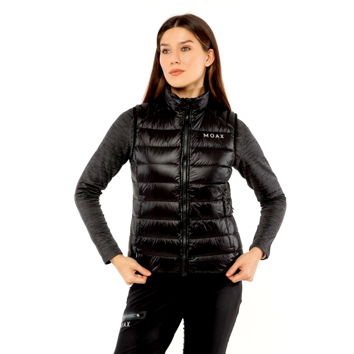 Жилет утепленный женский MOAX Igora Light Pack (черный)