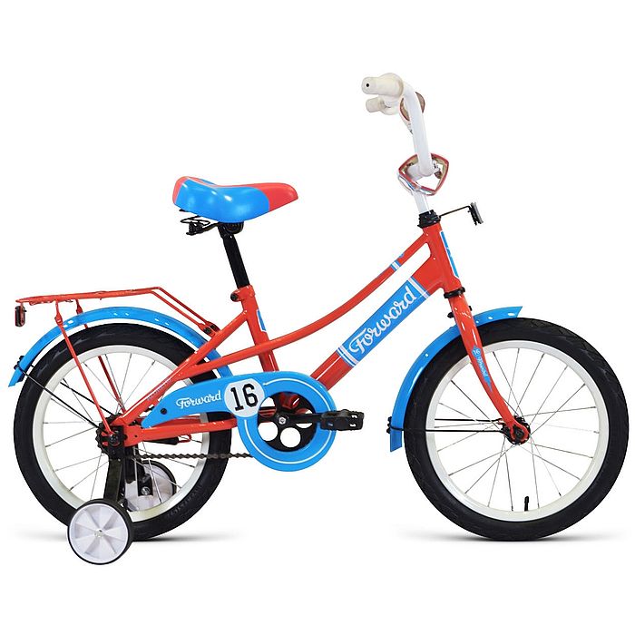 Велосипед FORWARD Azure 16 (малиновый/голубой) (2022)