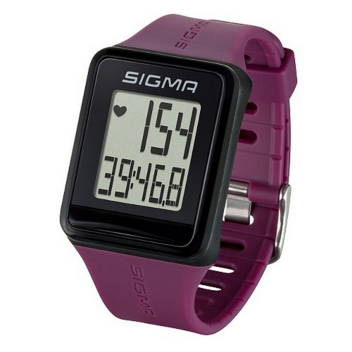 Часы спортивные SIGMA ID.GO (пульсометр с датчиком, часы, секундомер) (24510) (фиолетовый)
