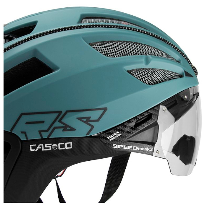 Шлем для велосипеда CASCO SPEEDairo 2 (с визором) (зеленый)