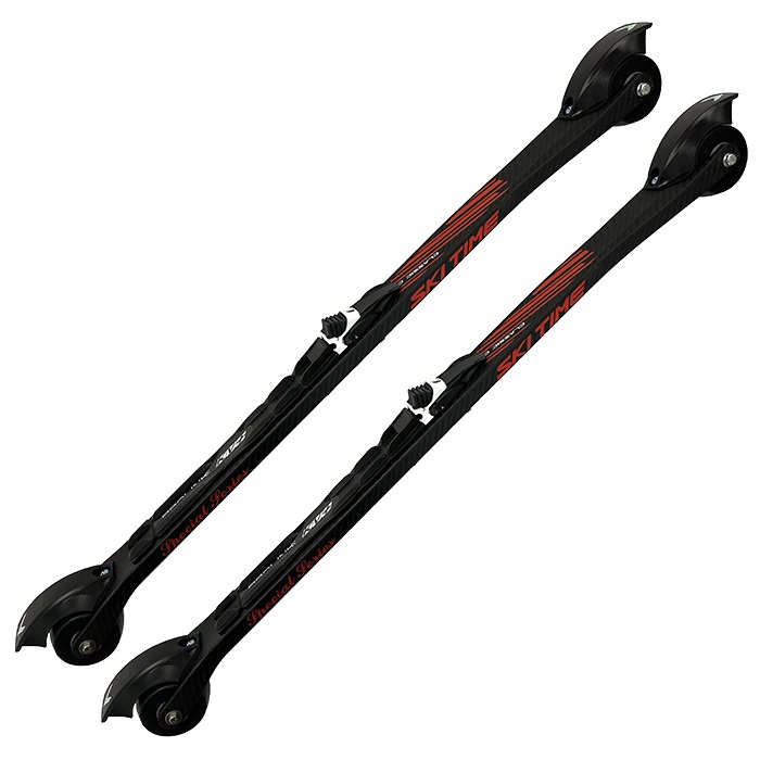 Лыжероллеры с креплениями SKI TIME Классические Skiroll Classic Carbon (830/N3/70х50) (черный)