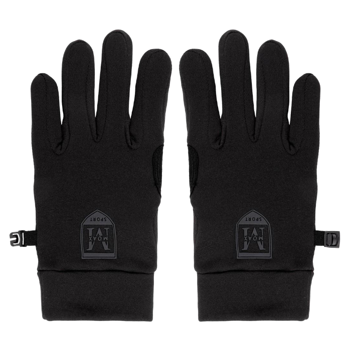 Перчатки для бега MOAX Fleece Warm (черный)