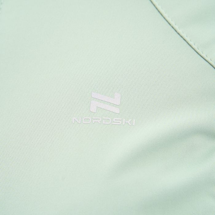 Куртка разминочная женская NORDSKI Pro (зеленый/розовый)