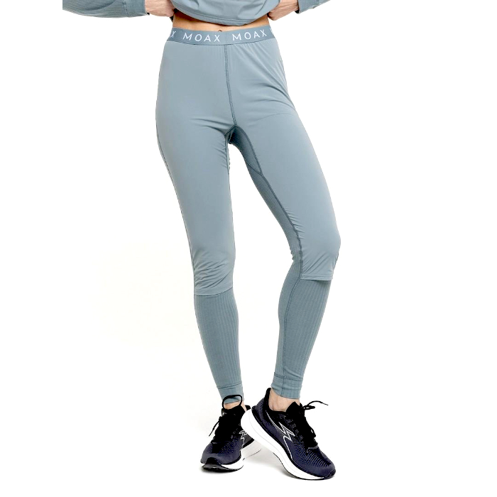 Термобелье женское (низ) MOAX Race Wind (серый/зеленый)