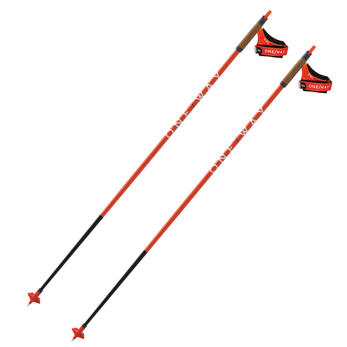 Лыжные палки ONEWAY (OZ46121) Premio JR. (Карбон 60%) (оранжевый)