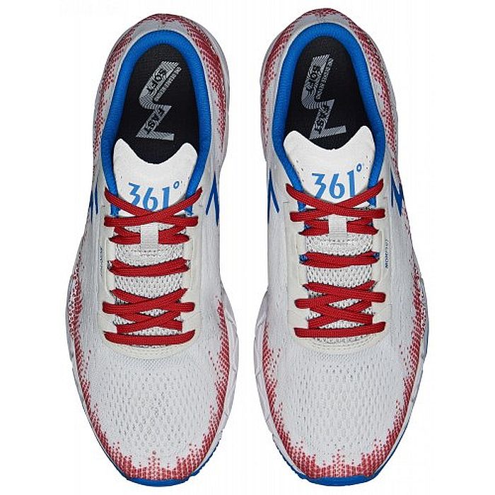 Кроссовки беговые 361° Feisu 2 (W) (белый/красный)