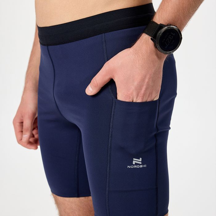Шорты для бега NORDSKI Sprint (темно-синий)