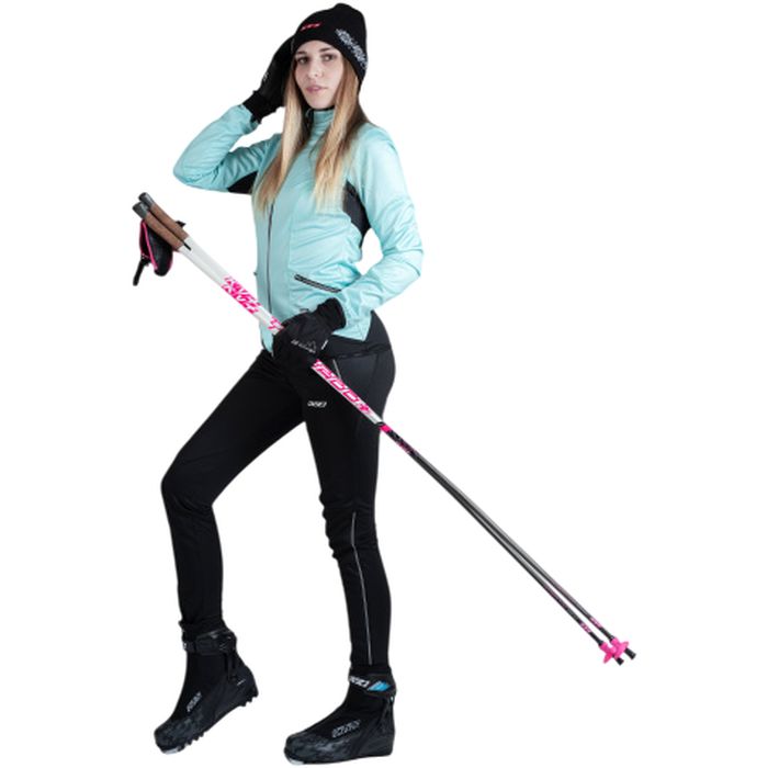 Куртка разминочная женская KV+ Karina (wind protection) (бирюзовый/черный)