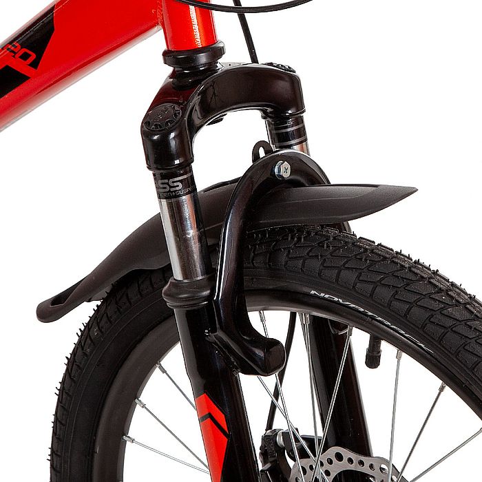 Велосипед NOVATRACK Extreme 20&quot;, Steel, Disc Brakes, 6-Speed (красный) (2021)