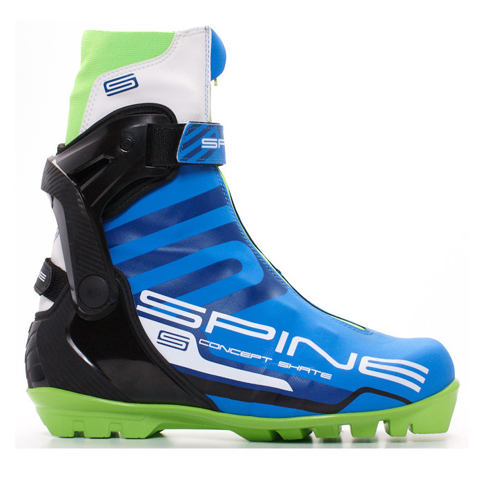 Лыжные ботинки SPINE SNS Concept Skate (496) (синий/черный/салатовый)