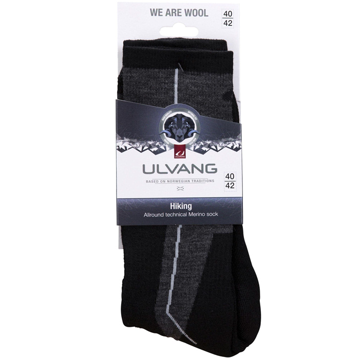 Носки ULVANG Hiking (черный/серый)