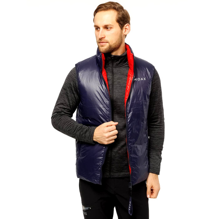 Жилет утепленный MOAX Club Duo (красный/синий)