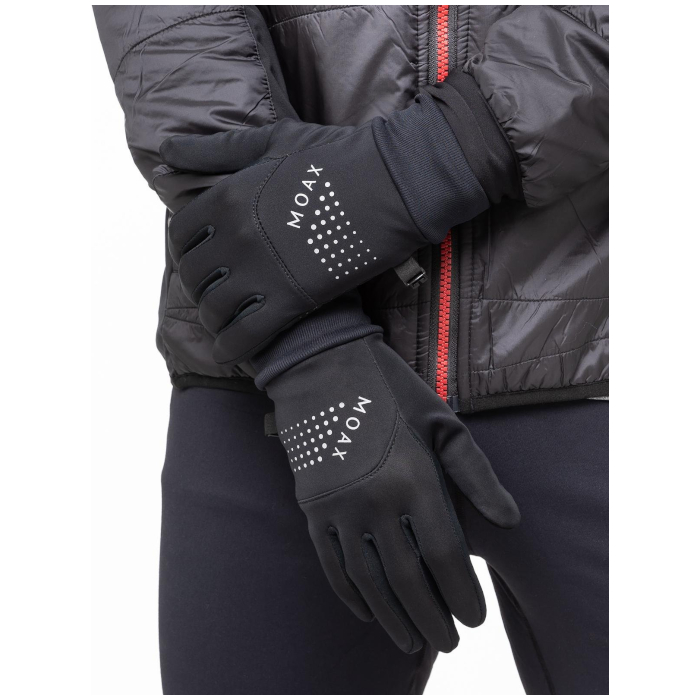 Перчатки для бега MOAX Hit Run (черный)