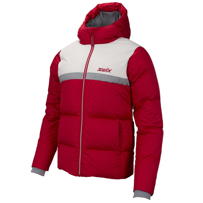 Купить «Куртка утепленная SWIX Focus down (красный/белый)» в экипировочномцентре СПАЙН-СПОРТ