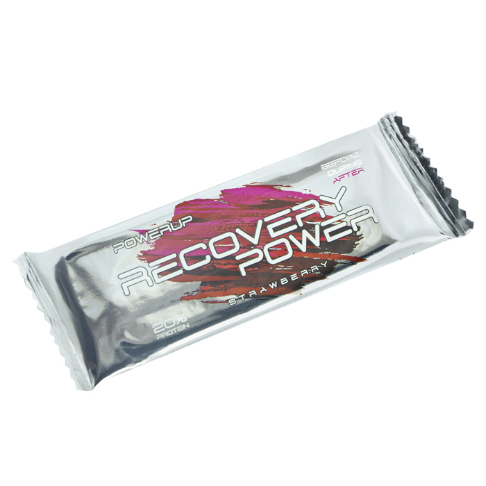 Батончик протеиновый POWERUP Recovery Power (Земляничный в молочной глазури) 40 гр.