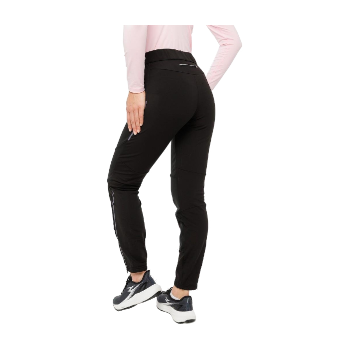 Брюки разминочные женские MOAX Tauri softshell zip (черный)