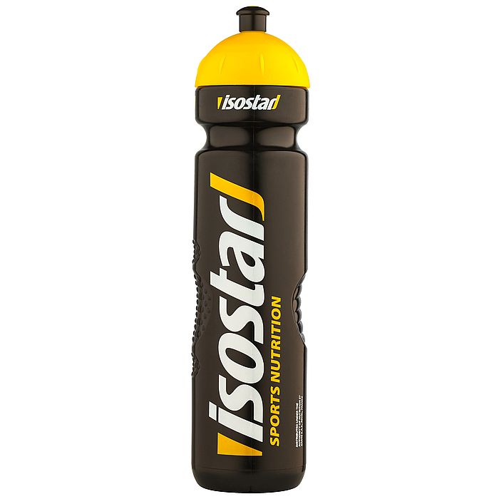 Фляга для питья ISOSTAR с клапаном 1000 мл. (черный/желтый)