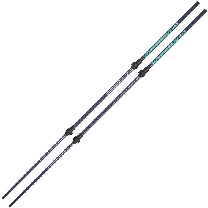 Палки для скандин. ходьбы KV+ (22W03) Terri (Карбон 80%+Стекло 20%) (черный/бирюзовый)