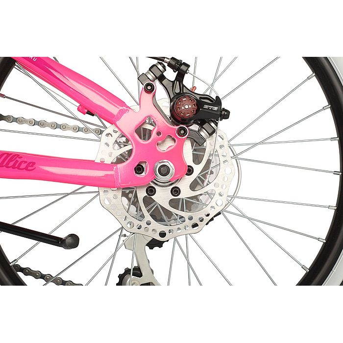 Велосипед NOVATRACK Alice 20&quot;, Steel, Disc Brakes, 6-Speed (розовый) (2021)