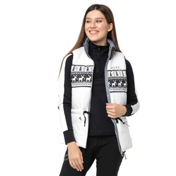 Жилет утепленный женский MOAX Laura Dupont (белый)