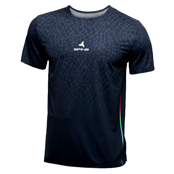 Футболка для бега мужская SPINE Running (черный)