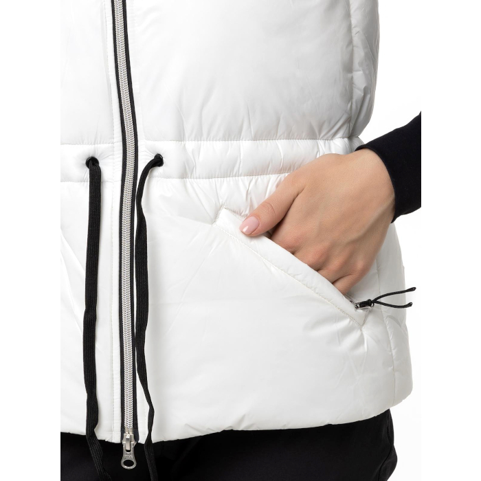 Жилет утепленный женский MOAX Laura Dupont (белый)