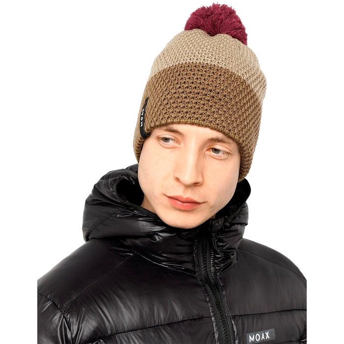 Шапка вязаная MOAX Star (коричневый)