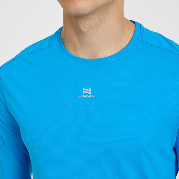 Лонгслив для бега NORDSKI Upcast (синий)