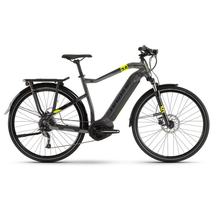 Электровелосипед HAIBIKE SDURO Trekking 2.5 men (титан/черный/лайм) (2020)