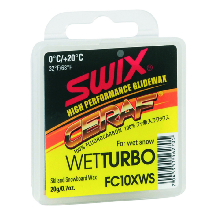 Ускоритель SWIX Cera F Wet Turbo FC010XWS (таблетка, 100% фторуглерод) (0°С +20°С) 20 г.