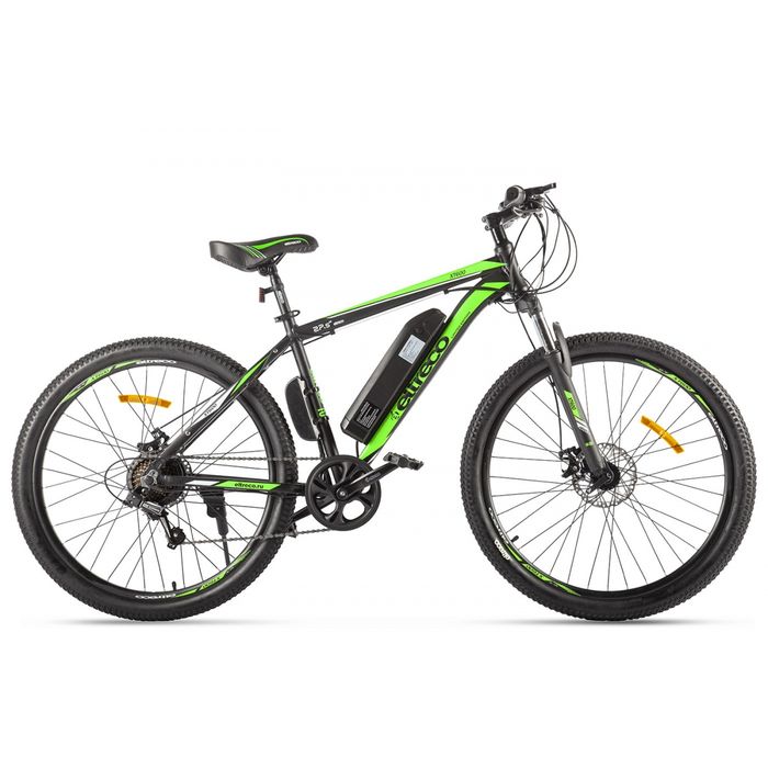 Электровелосипед ELTRECO XT 600 Limited Edition 350 Wh (черный/зеленый) (2020)