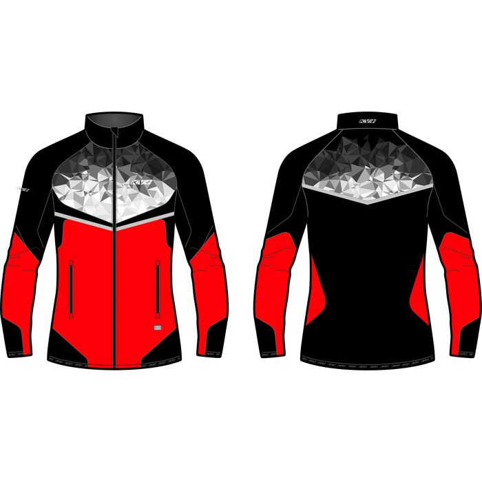 Куртка разминочная KV+ Premium Jacket (красный/черный)