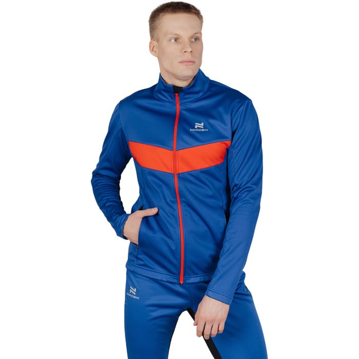 Костюм разминочный NORDSKI Base (красный/синий)