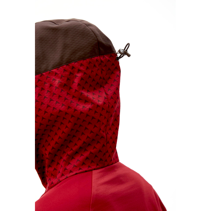 Куртка тренировочная женская BIVIUM СноуРан (бордовый/коричневый)