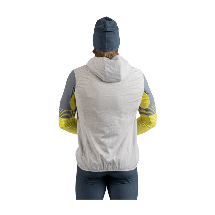 Жилет разминочный NONAME Hybrid Vest (серый/желтый)