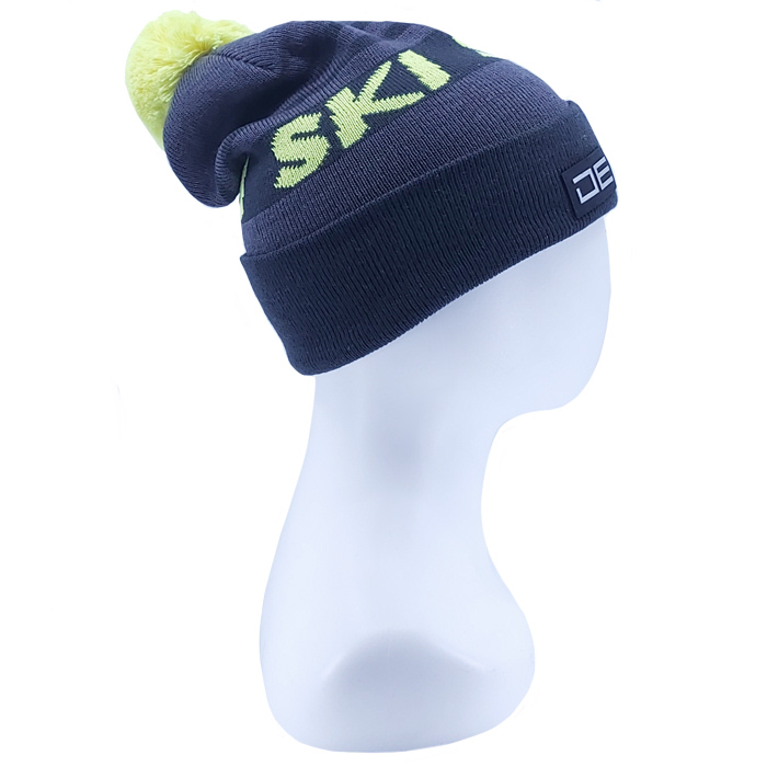 Шапка DE Ski (серый/желтый)