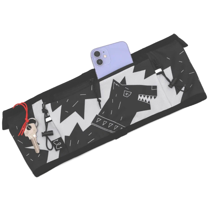 Сумка поясная ENKLEPP Tiksi Waist Belt 2.0 Bad Wolf L (черный/серый)