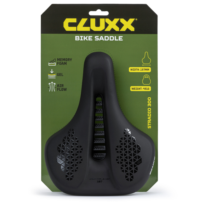 Седло CLUXX Stradio 300 (207х258 мм) (черный)