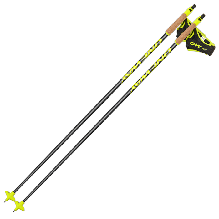Лыжные палки ONEWAY (OZ46219) Premio SLG Jr. (Карбон 50%+Стекло 50%) (черный/желтый)