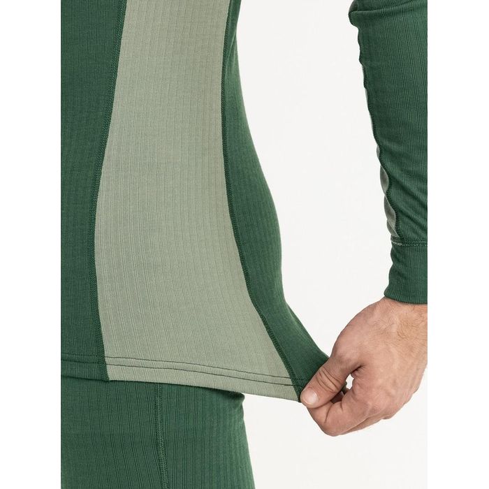 Термобелье мужское (верх) MOAX Race LS (с воротником) (зеленый)