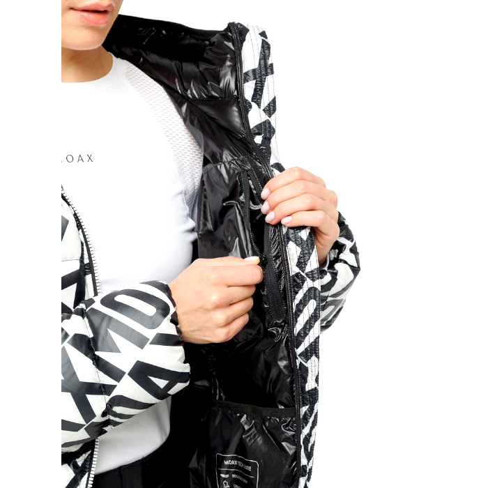 Куртка утепленная женская MOAX Club Team Logo (белый/черный)