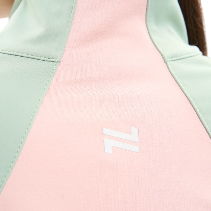 Куртка разминочная женская NORDSKI Pro (зеленый/розовый)