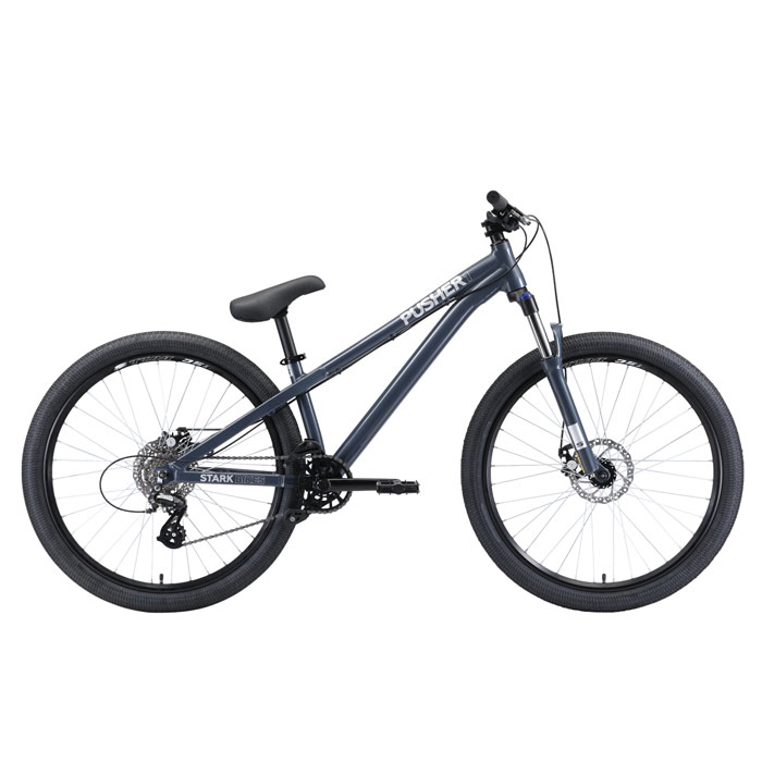 Велосипед STARK Pusher 1 (серый/серебристый) (2020)