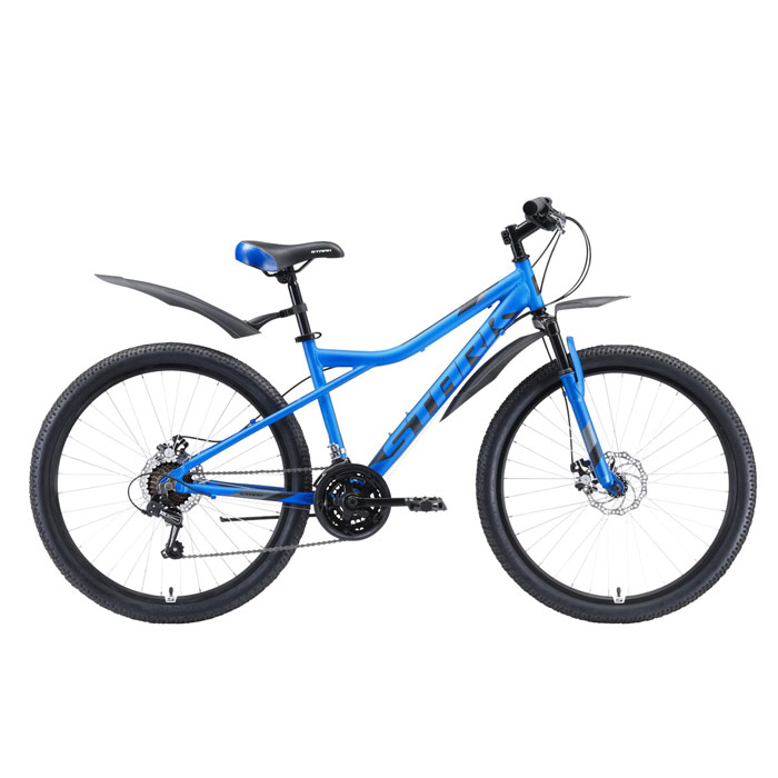 Велосипед STARK Slash 26.1 D (голубой/черный/серый) (2020)